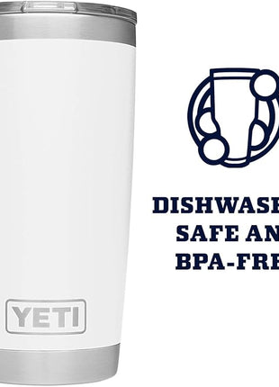 YETI Rambler 20 oz Stainless Steel Vacuum Insulated Tumbler w/MagSlider Lid