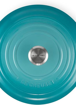 Le Creuset Enameled Cast Iron Signature Round Dutch Oven, 7.25 qt., Caribbean