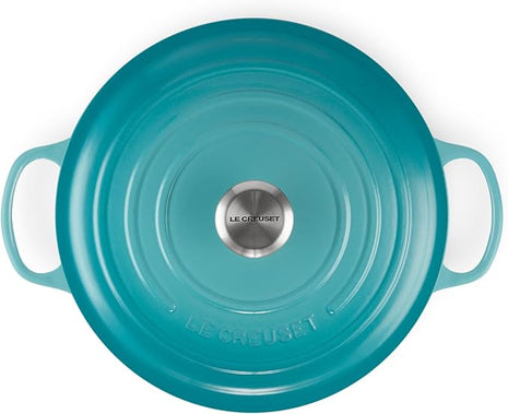 Le Creuset Enameled Cast Iron Signature Round Dutch Oven, 7.25 qt., Caribbean