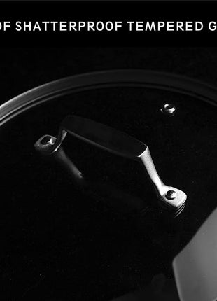 MsMk 9 1/2 Inch Small Egg Pan with Lid, Titanium and Ceramic Nonstick Omelette Pan,Scratch-resistant, Induction Egg Skillet, Oven Safe to 700°F Pan for Cooking, Dishwasher Safe