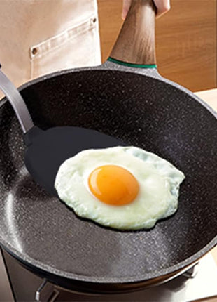 Silicone Fish Spatula Turner Half-Round Dense Spatulas Omelette Pancake Spatulas for Nonstick Cookware Egg 600°F Heat-Resistant