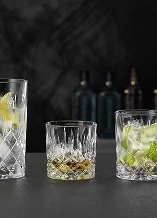 Nachtmann Noblesse Collection Whiskey Glass, Set of 4 Crystal Clear Glasses, 4-Inch Tumbler for Scotch, Cocktail, Liquor, or Bourbon, 10-Ounce, dishwasher safe