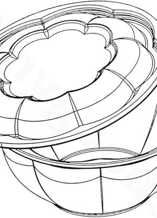 Smygoods Disposable Plastic Salad Bowls with Airtight Lids Ideal for Meal Prep, Takeout, Catering, Parties, Picnics, and Food Storage, Stackable, Leak-Proof