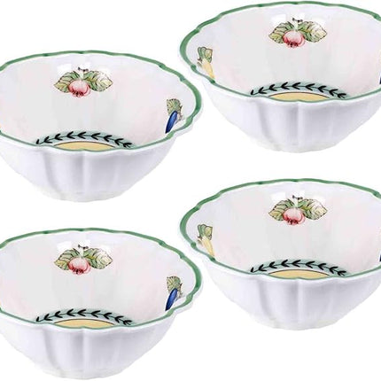 Villeroy & Boch French Garden Valance Fluted Rice Bowl, Set of 6