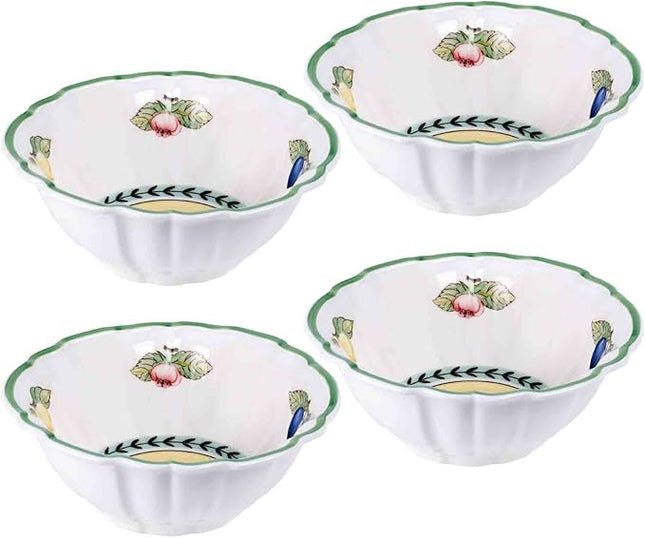 Villeroy & Boch French Garden Valance Fluted Rice Bowl, Set of 6