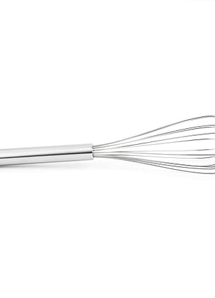 Fox Run 5825 Stainless Steel with Solid Handle Whisk, 12-Inch, Silver