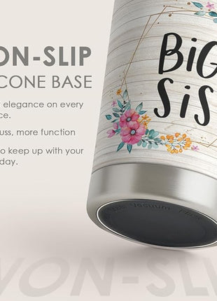 SANDJEST Sister Gifts - Sister Stainless Steel 20oz Tumbler, Insulated Travel Mug, Gifts for Birthday, Christmas, Women, Girls, Best Friends
