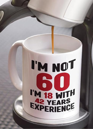 Vivulla68 60th Birthday Coffee Mug - Fabulous 1965 Gifts for Women and Men, Funny Gag Present for Mom, Sister, Sixty Year Old Party Cup, Drinking Mugs for Lady Turning 60 Year of Fabulous