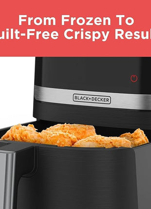 BLACK+DECKER Purifry 8QT Air Fryer, Crispy Deep Fried Taste without the Fat, Plus Bake, Dehydrate, and Keep Food Warm, Digital Touchscreen and Auto Shut-Off