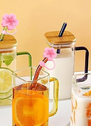 Silicone Straw Caps for 10mm Tumblers | Reusable Dust-Proof Straw Toppers Compatible with Stanley 30oz & 40oz Tumbler (pink 3p)