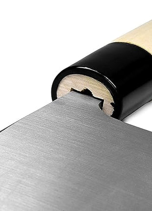 JapanBargain, Deba Knife Made in Japan, 6.25 Inch High Carbon Stainless Steel Fish Butchering Knife, Single Bevel Blade with Wooden Handle, Japanese Chef Knife for Seafood, Seki City Cutlery