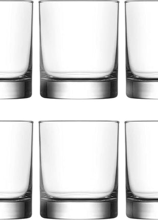 Old Fashioned Whiskey Glass Set, Premium Rocks Glasses for Cocktails and Bourbon, 10 1/4 Oz, Set of 6, Lead-Free Crystal, Bar Drinking Glass Tumbler for Scotch, Cognac, Irish Whisky