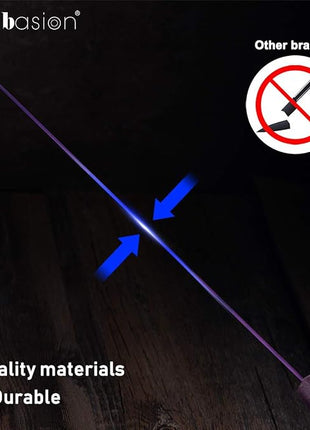 Wanbasion Purple Professional Kitchen Knife Chef Set, Stainless Steel, Dishwasher Safe with Covers