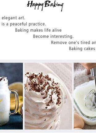 Stainless Steel Egg Whisk, Hand Push Rotary Whisk Blender, Versatile Milk Frother, Hand Push Mixer Stirrer for Blending, Whisking, Beating & Stirring (12in)