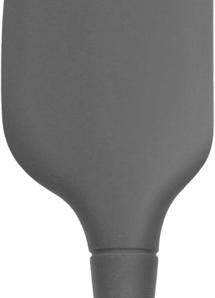 Tovolo Flex-Core All Silicone Spatula Turner, Tapered Edge, Ergonomic Handle, Heat Resistant, Charcoal