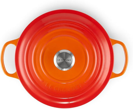 Le Creuset Enameled Cast Iron Signature Round Dutch Oven, 5.5 qt., Flame