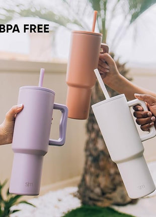 Simple Modern Plastic Reusable Straws | BPA Free and Waste Reducing Plastic Straw for Tumblers and Travel Mugs | Trek Collection | 12 Pack | Assortment 1