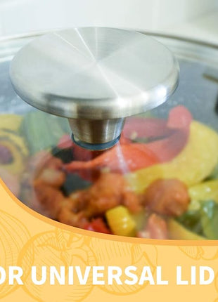 HUASAI Stainless Steel Replacement handle compatible for Le Creuset,Aldi,Lodge, and other Enameled Cast-Iron Dutch Oven