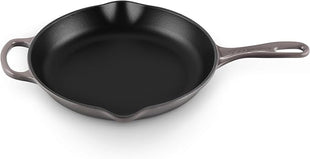 Le Creuset Enameled Cast Iron Signature Iron Handle Skillet, 10.25", Oyster
