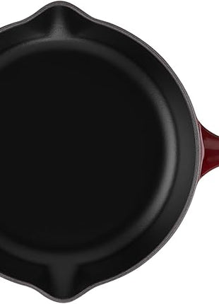 Le Creuset Enameled Cast Iron Signature Iron Handle Skillet, 10.25", Rhone