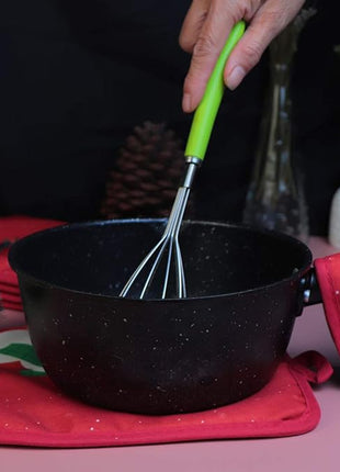 Oven Mitts and Potholders BBQ Gloves-Oven Mitts and Pot Holders with Recycled Infill Silicone Non-Slip Cooking Gloves for Cooking Baking Grilling (4-Piece Set) (Red Christmas Snow)