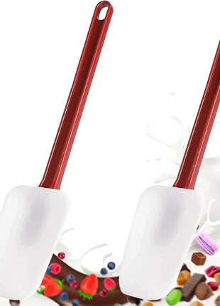 Commercial Spoonula Rubber Spatula Set 2, High Heat Spatula Spoon 16 Inches, Commercial Spatula for Cooking, Rubber Spatula Set Resistant to 500℉ (2 Spoonulas 16"/L)