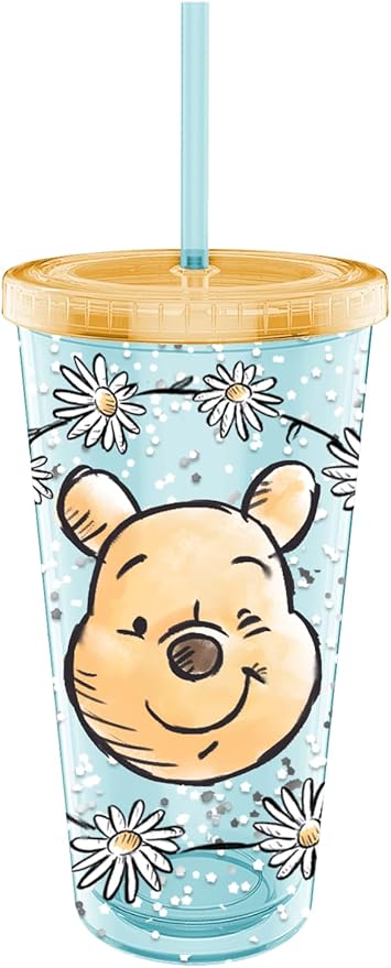 Silver Buffalo Disney Winnie the Pooh Confetti Cold Cup, 32 Ounces