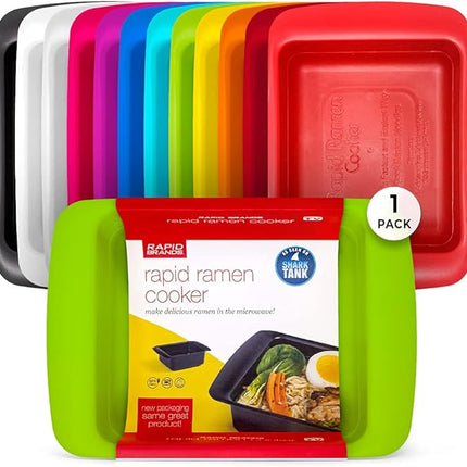Rapid Ramen Cooker | Microwavable Cookware for Instant Ramen | BPA Free and Dishwasher Safe | Perfect for Dorm, Small Kitchen or Office | Green