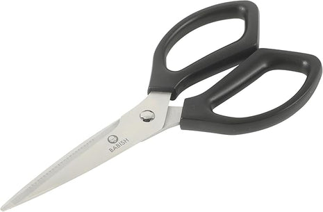 Babish All Purpose Heavy Duty Kitchen Shears Durable Stainless Steel 4 Inch Blade Scissors, Black