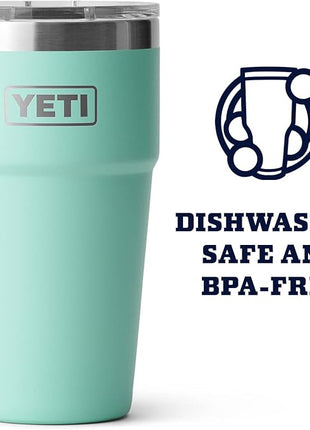 YETI Rambler Stackable Pint, Vacuum Insulated, Stainless Steel with MagSlider Lid