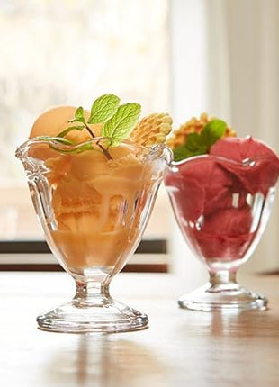 Anchor Hocking 4.5-Ounce Footed Glass Sherbet Bowls, Set of 12 -