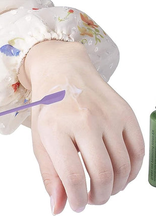 Mini Spatula Silicone Spatula Set - 4pcs Small Makeup Scrapers for Cosmetics, Reusable Beauty Tiny Tools, Thin Jar Scraper, Get the Last of the Makeup Out of the Bottle(Grace Colors)