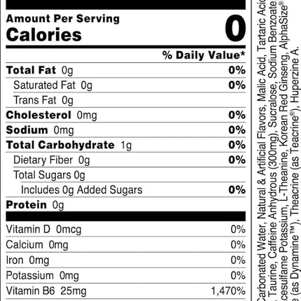 Bucked Up Energy Drink 300mg (Sour Bucks) (12 CT)