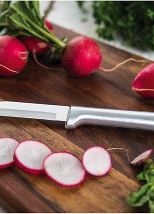 Rada Cutlery 4-Piece Wedding Register Knife Gift Set (S04), Stainless Steel Hollow Ground Blades, Made in USA, Silver Handles