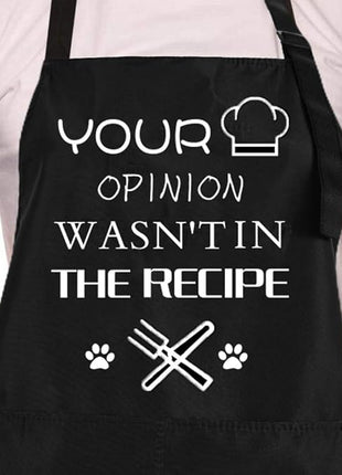 ZOORON Funny Black Chef Aprons for Men Adjustable BBQ Grill Kitchen Cooking Aprons with Pockets, Grill Accessories