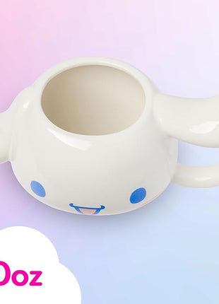 Silver Buffalo Sanrio Hello Kitty and Friends Cinnamoroll Ceramic 3D Sculpted Mug, 20 Ounces