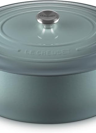 Le Creuset Enameled Cast Iron Signature Oval Dutch Oven, 15.5qt., Sea Salt