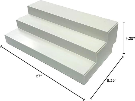 Dial Industries 3 Tier Adjustable Canned Goods Shelves for Kitchen Cabinet and Pantry Organization