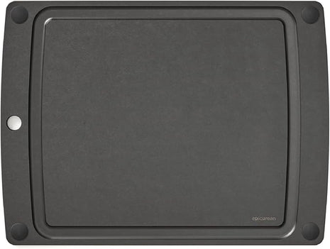 Epicurean All-In-One Cutting Board with Non-Slip Feet, 17.5" x 13", Slate/Black