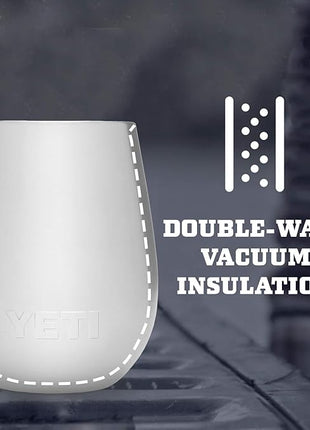 YETI Rambler 10 oz Wine Tumbler, Vacuum Insulated, Stainless Steel, 2 Pack