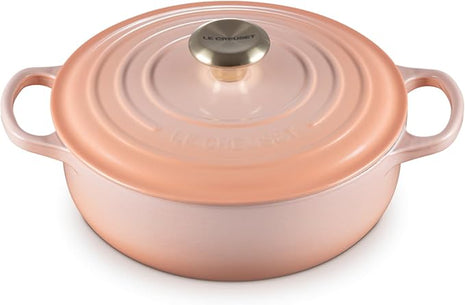 Le Creuset Enameled Cast Iron Signature Round Sauteuse, 3.5qt., Peche