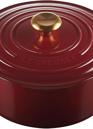 Le Creuset Enameled Cast Iron Signature Round Dutch Oven, 5.5 qt., Rhone