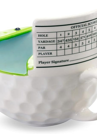 MAX'IS Creations The Golf Mug With A Green, Funny Golf Gifts for Men Women Unique Christmas Gifts for Men Golfers Gift for Dad, Novelty Ceramic Coffee Mug, 16oz