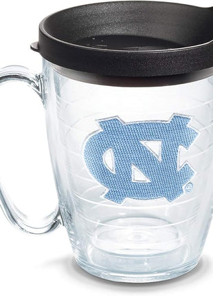 Tervis Made in USA Double Walled University of North Carolina Tar Heels Insulated Tumbler Cup Keeps Drinks Cold & Hot, 16oz Mug, Primary Logo