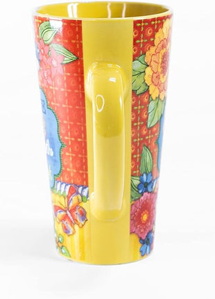 Divinity Boutique Inspirational Stoneware Mug, Live Life, Multicolor