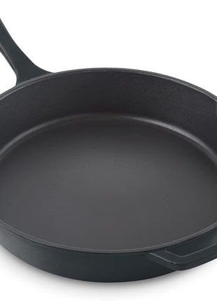 DASH Zakarian 11" Nonstick Cast Iron Skillet with Pour Spouts for Searing, Baking, Grilling, Roasting and More - Black