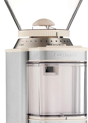 Cuisinart Coffee Grinder, Electric One-Touch Automatic Burr Coffee Grinder with 18-Position Grind Selector, Cup Size Selector for 4 – 18 Cups, Cream Stainless Steel