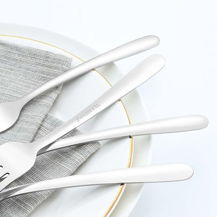 36 Piece Salad Forks, 7 Inch Small Forks in Stainless Steel mirror polished and Dishwasher Safe, Used For Tasting Cakes and Fruits