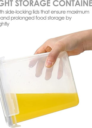 Vtopmart Airtight Food Storage Containers with Lids, 24 pcs Plastic Kitchen and Pantry Organization Canisters for Cereal, Dry Food, Flour and Sugar, BPA Free, Includes 24 Labels，Gray