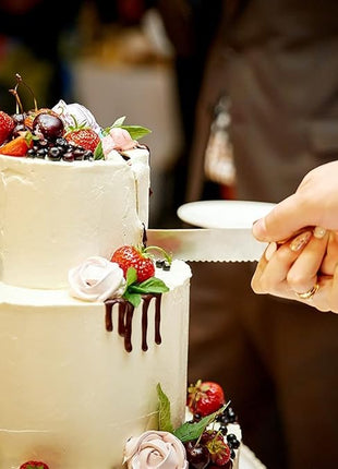 AW BRIDAL Personalized Wedding Cake Knife, Cake Cutting Set 2-Piece Dessert Set for Party Wedding Anniversary Bridal Shower Gifts for Couples//DK001CPP121//